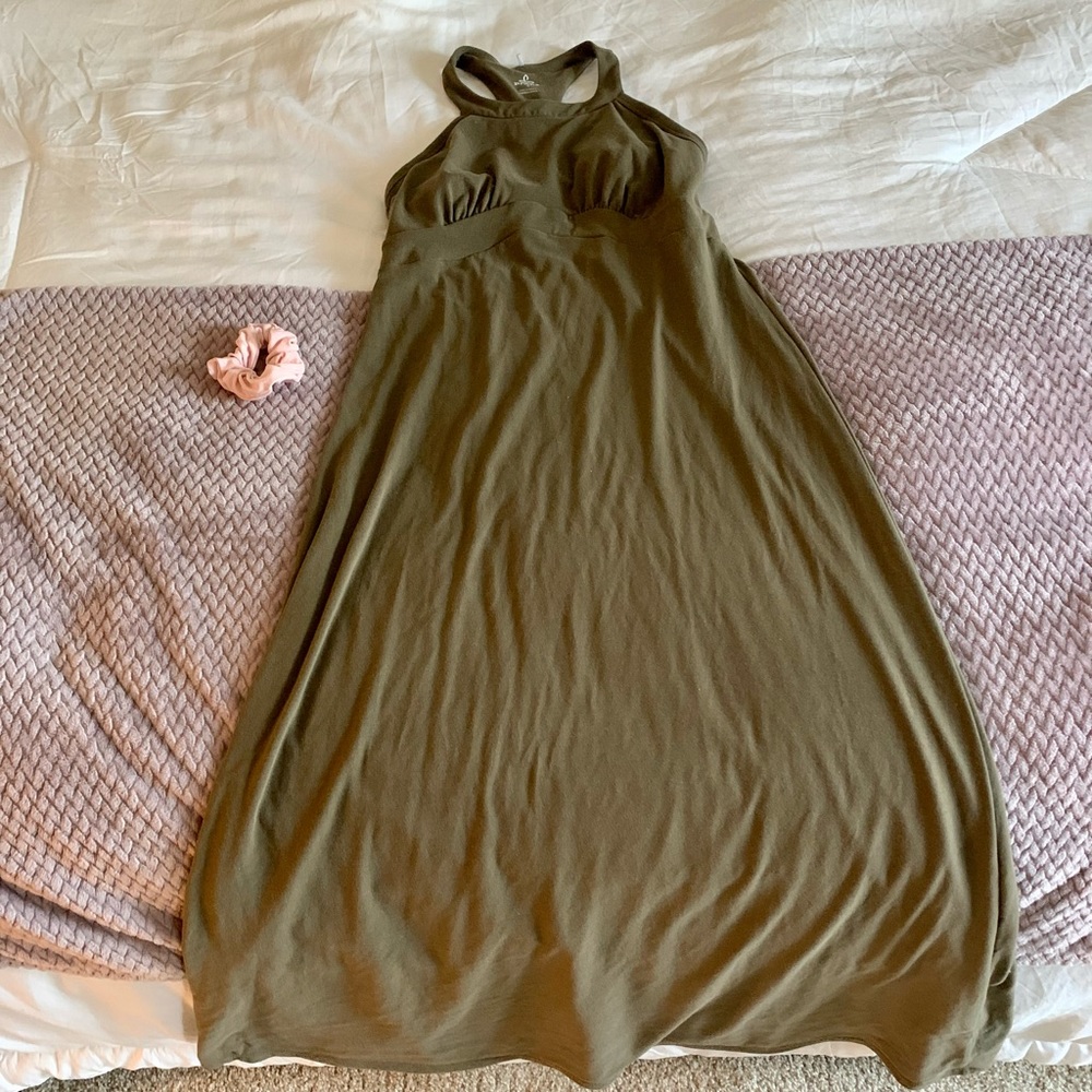 Prana Olive Green Maxi Dress